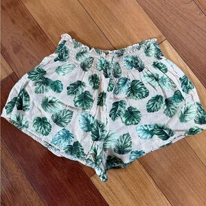 F21 smock top tropical vacay shorts